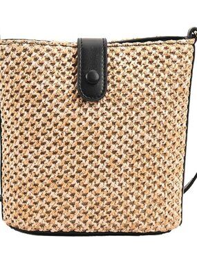 Straw Beach Bags For Women Rattan Purse Summer Straw Cross-body Bag Raffia Handb
